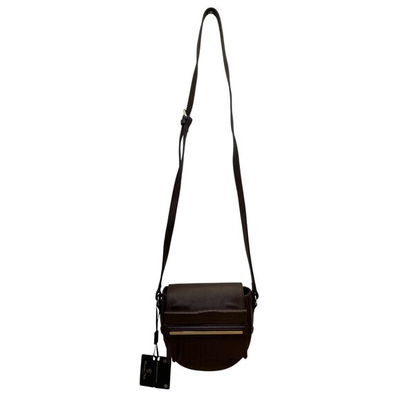 Massimo Dutti Women’s Brown Leather Fringe Flap Adjustable Strap Crossbody Bag - Picture 1 of 11